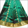 Green Pattu Parikini with contrast border-(SSV-31) - Click here to View more details about this Product